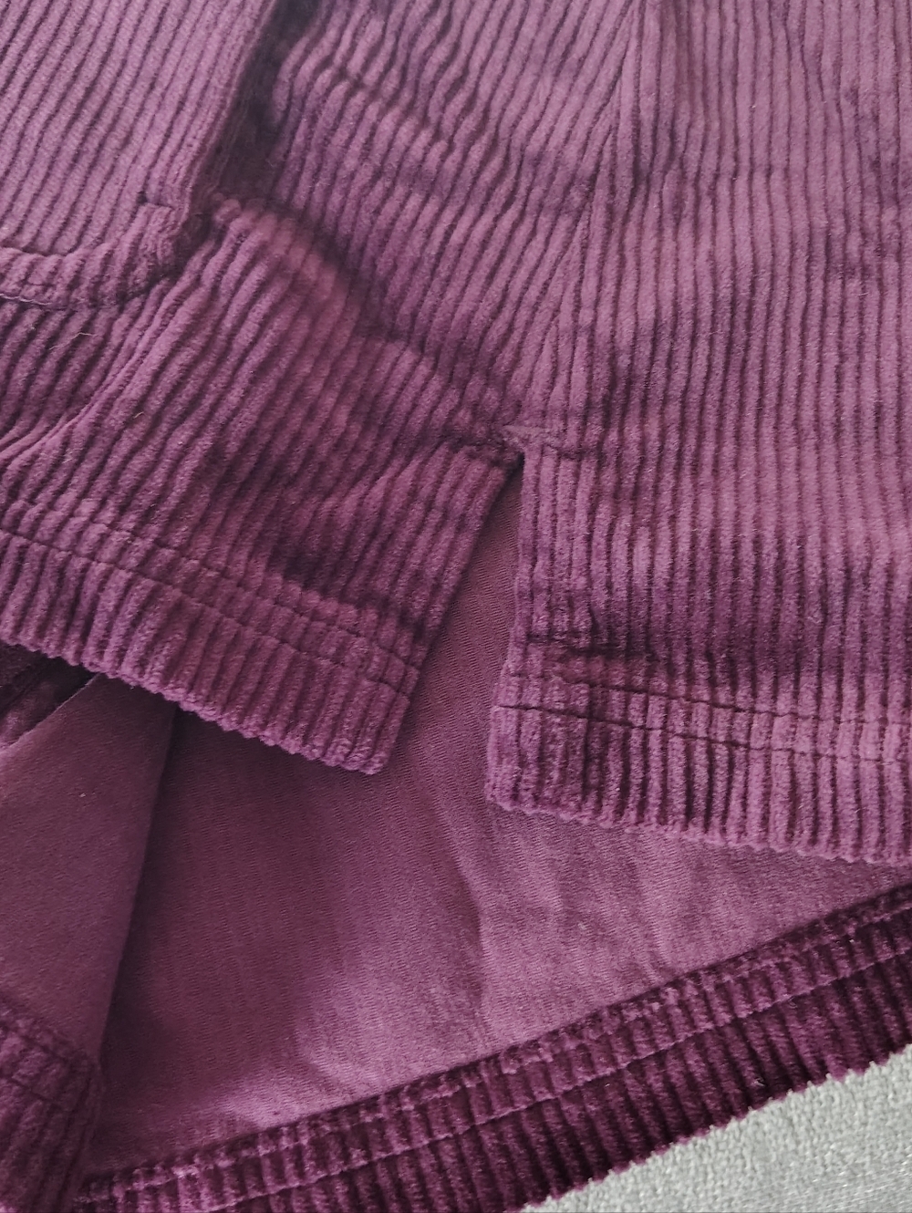 Appleseed's Corduroy Button-Up Jacket in Deep Plum PM - Picture 3 of 12
